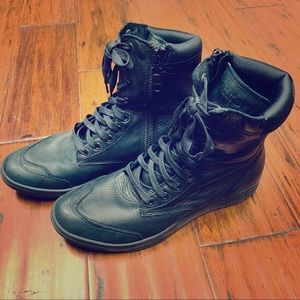 S-BOULEVARD, Diesel Sneaker-boots in leather
